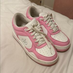 Pink and White Sneakers